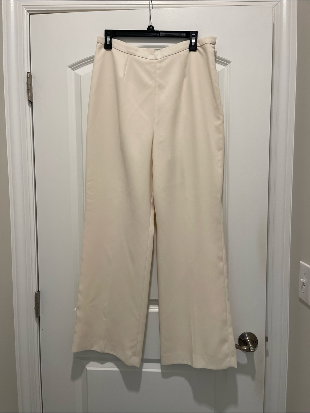 Le Suit Cream Wide-Leg Dress Pants